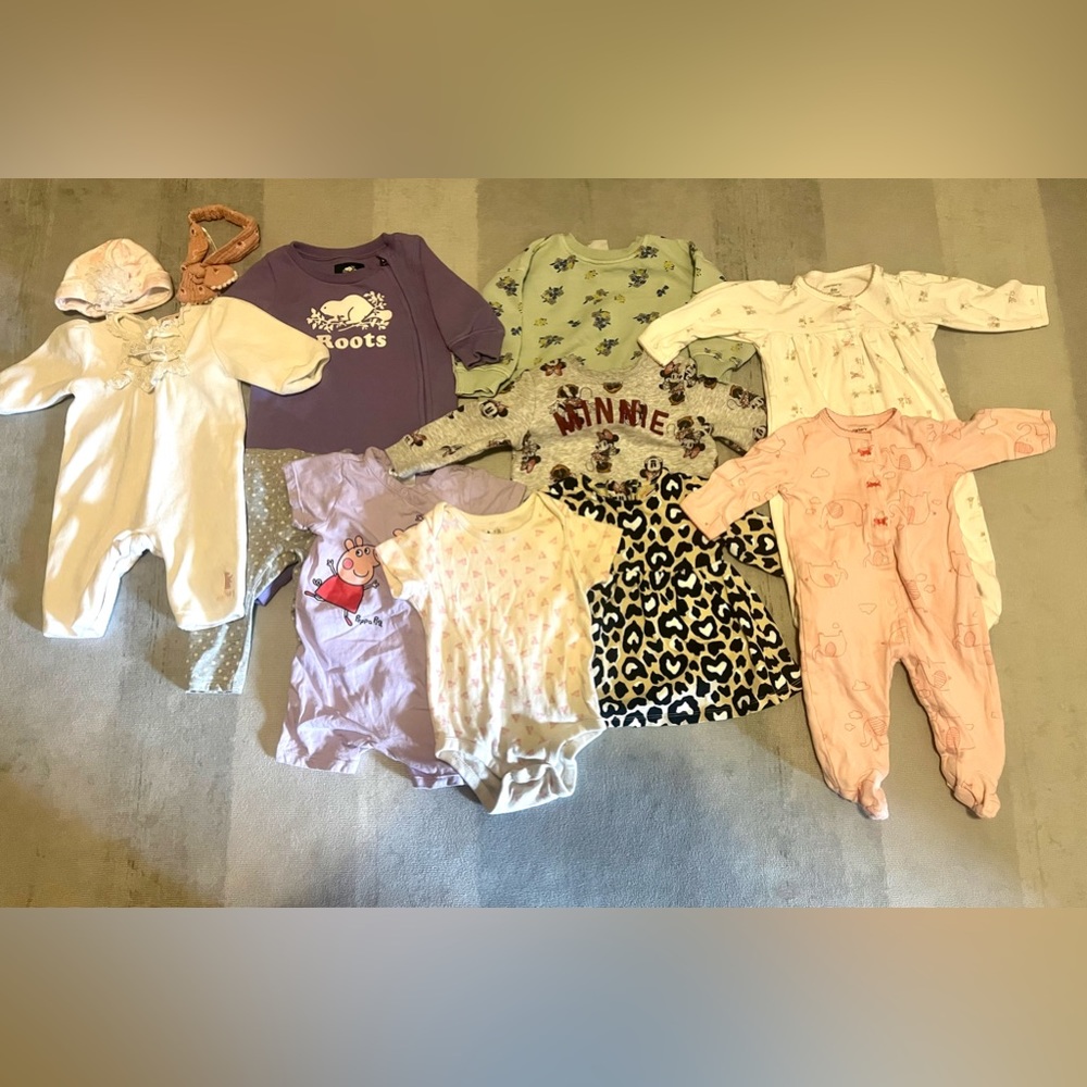 Baby girl bundle size newborn to 6 months